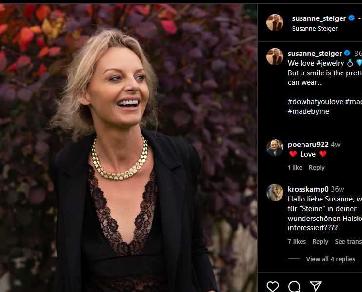 Susanne Steiger Vermögen